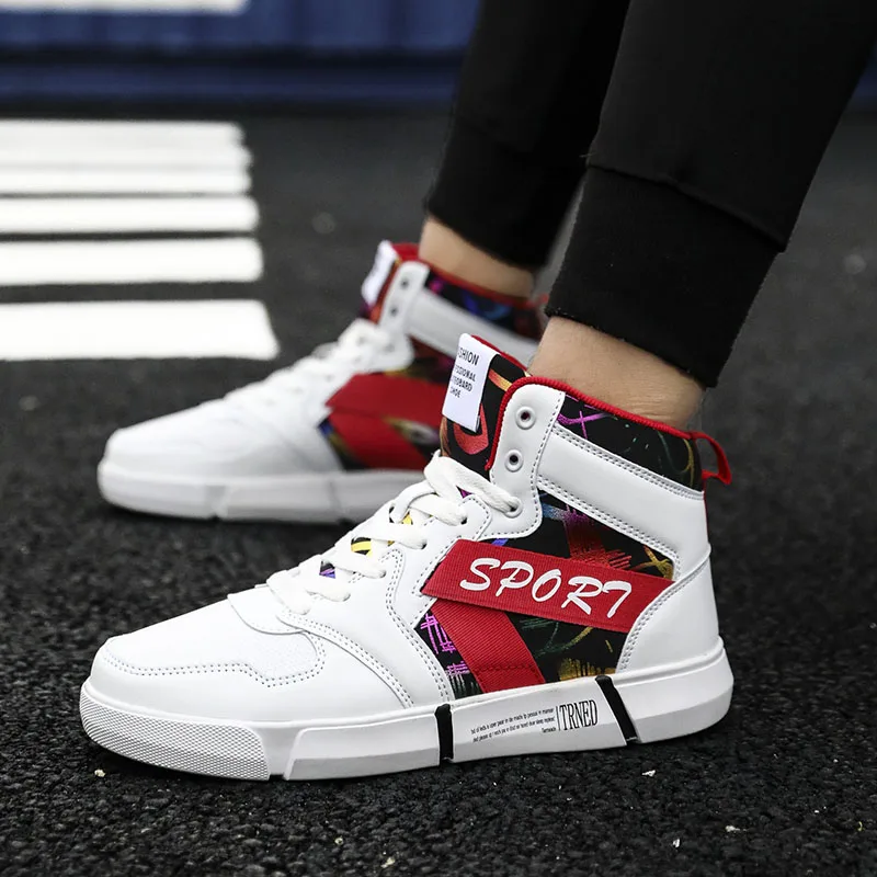 Кроссовки X женские высокие с ярким принтом Повседневная теплая хлопковая обувь