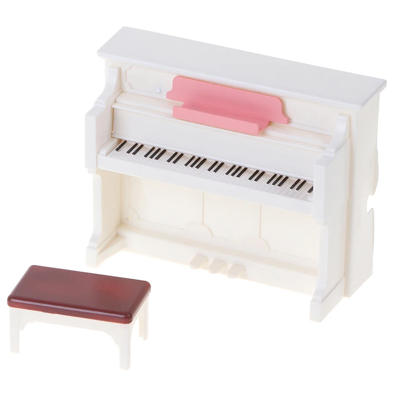 1 Набор Кукла пианино и стул Игрушка аксессуары миниатюрный кукольный домик