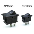 2050 шт.лот KCD1 2-контактный 250 В 3A SPST черный лодочный переключатель 21*1515*10 защелкивающийся кулисный переключатель 21*15 мм медные ножки