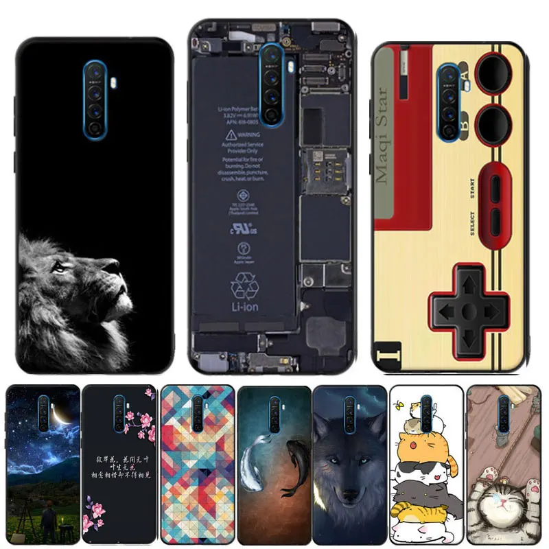 Для OPPO Realme X2 Pro Чехол 6 5 &quotсиликоновый мягкий черный ТПУ задняя крышка для Чехлы