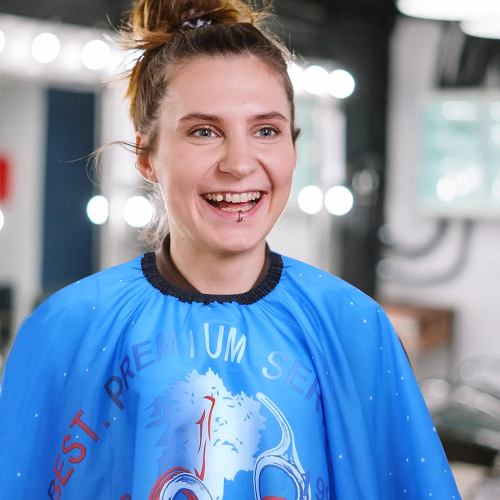 

Fashion Printing Cape Hair Cutting Apron Hair Styling Cloak for Barber Shop