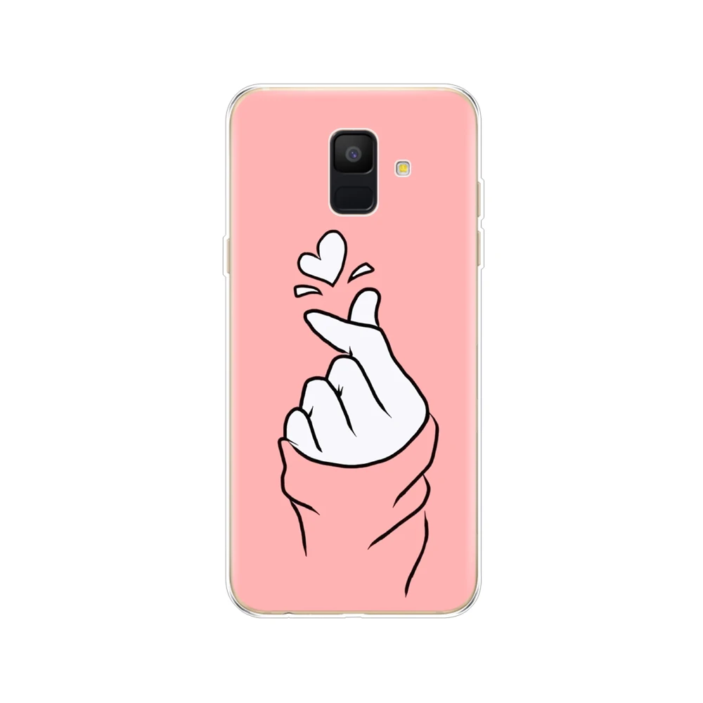 Чехол для Samsung Galaxy A6 2018 чехол с двумя sim-картами SM A600 A600F samsung plus A605 A605F силиконовый