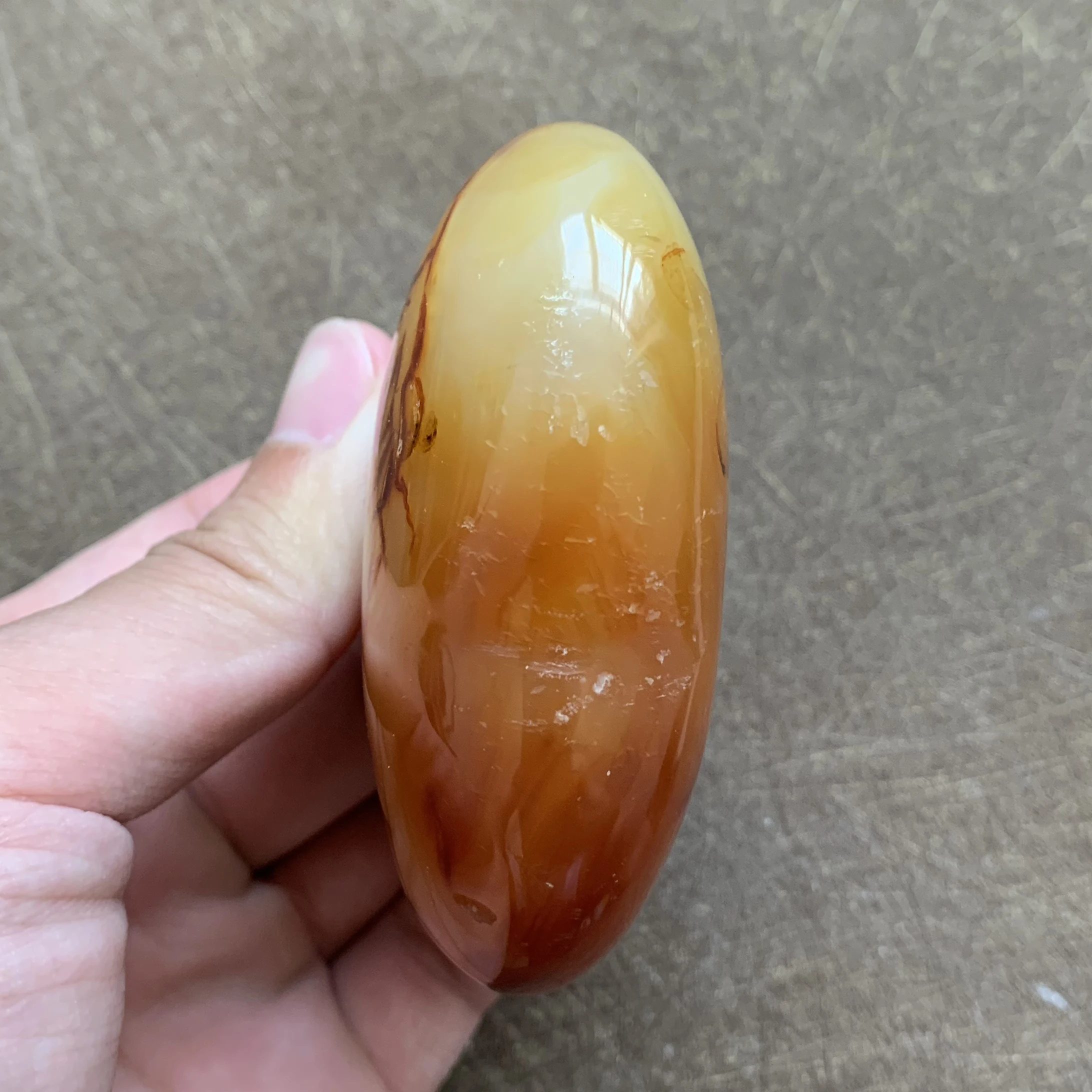 200g Natural Red Agate Heart Home Decoration Rough Polished Quartz Crystal Healing Love Z008 | Дом и сад