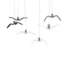 Подвесной светильник в скандинавском стиле, Постмодернистский ресторан, креативный бар, украшение для окон, люстры в виде ласточкиных птиц, чайки