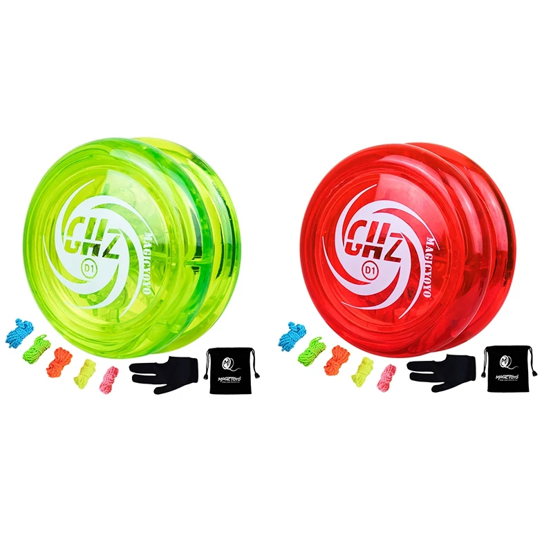 

MAGICYOYO Responsive Yoyo D1 GHZ, Professional Looping Yoyos for Kids Beginner with Yoyo Strings+Gloves+Yoyo Bags