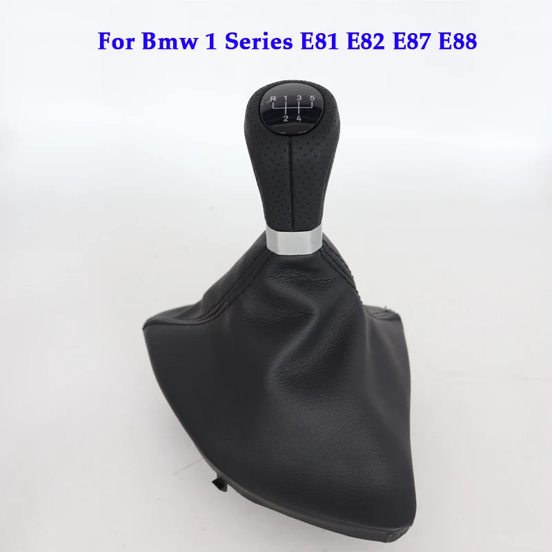 

Car Gear Shift Knob For Bmw 1 Series E81 E82 E87 E88 5/6speed UK model Right Hand Driving Car Shifter Knobs With Leather Boot