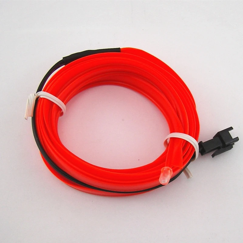 Car Cold Light Red Lamp Strip Atmosphere Interior Decorative EL OLED Trim 2M For Ford VW BMW Aud | Автомобили и мотоциклы