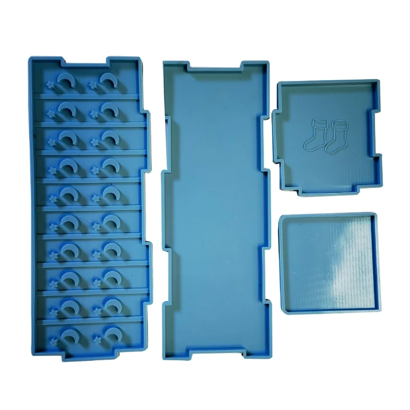 

1 Set Sock Drawer Organizer Divider Case Epoxy Resin Mold Closet Cabinet Underwear Tie Bra Storage Box Silicone Mould