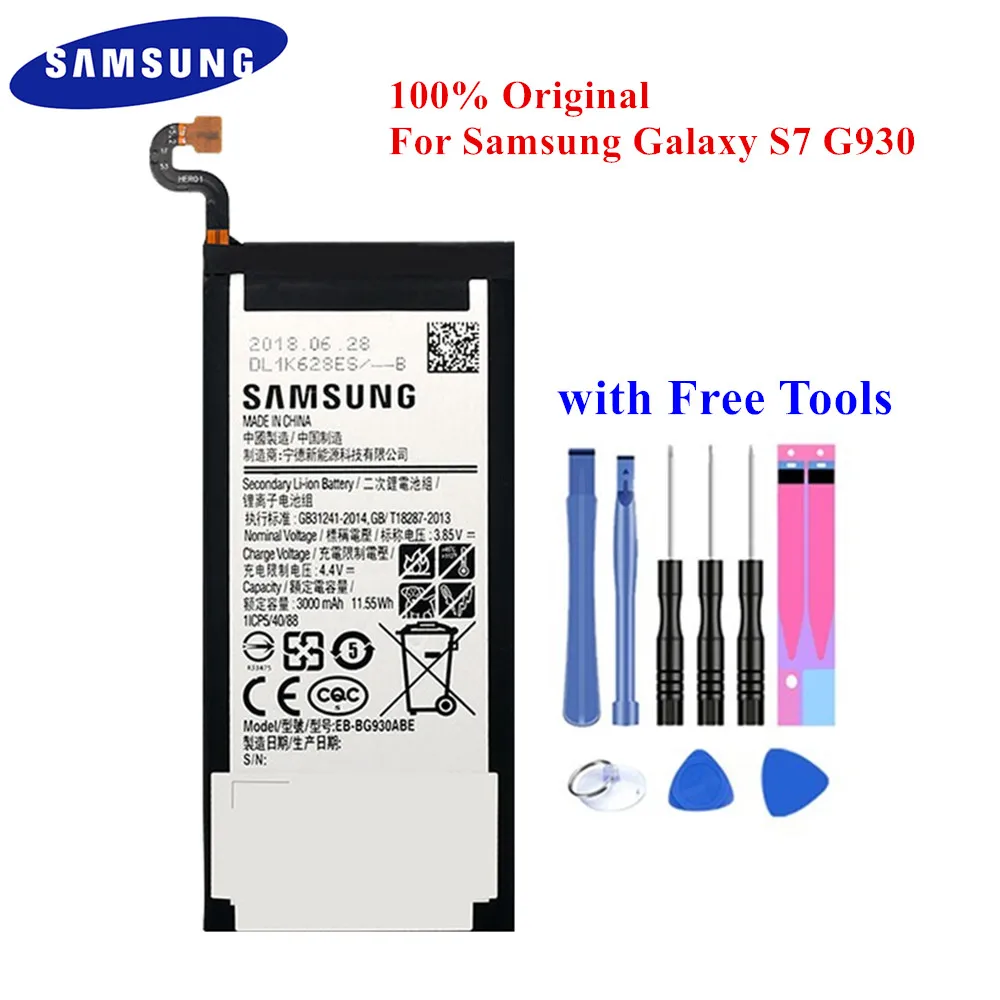 Батарея EB-BG930ABE для samsung Galaxy S7 SM-G930F G930FD G930W8 G930A G930V G930T G930FD G9300 3000 запасная батарея AKKU для телефона, мАч