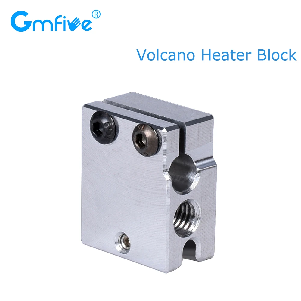 

GmFive Volcano Heater Block E3D V6 Hotend Heat Block Suit PT100 Thermistor Sensor Cartrodge Aluminum For 3D Printer Parts