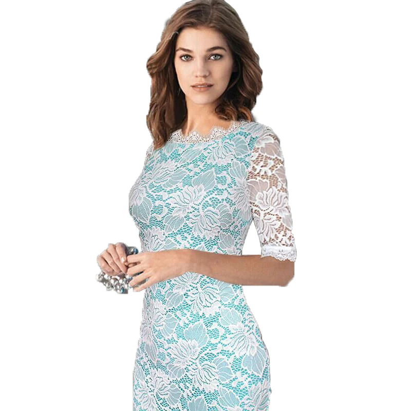 2019 женское элегантное платье с кружевной отделкой цельное костюм Pinup вечерние