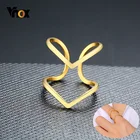 Vnox кольца на Шевроны для женщин, подарки на день рождения, ювелирные изделия золотого цвета из нержавеющей стали, женская повседневная одежда, ювелирные изделия