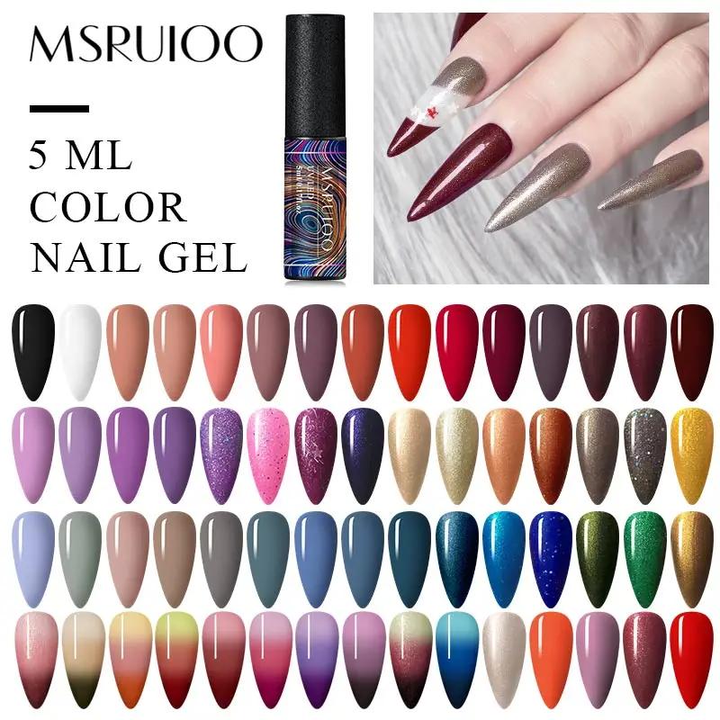 MSRUIOO цветной УФ гель для ногтей матовый светодиодный лак маникюра Гель