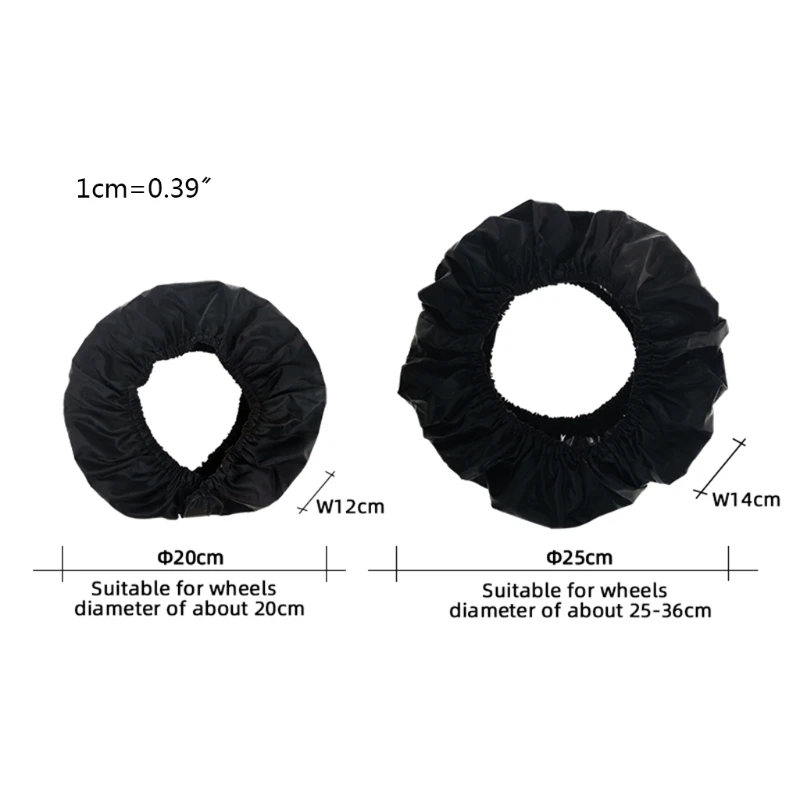 

2021 New 2Pcs Baby Stroller Wheel Cover Dustproof Wheelchair Tire Protector Infant Pushchair Pram Wheel Anti-Dirty Case