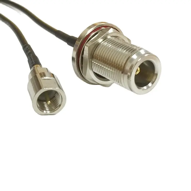 

New N Female Bulkhead Switch FME Male Plug RG174 Jumper Cable 20CM 8" Adapter Wholesale Fast Ship