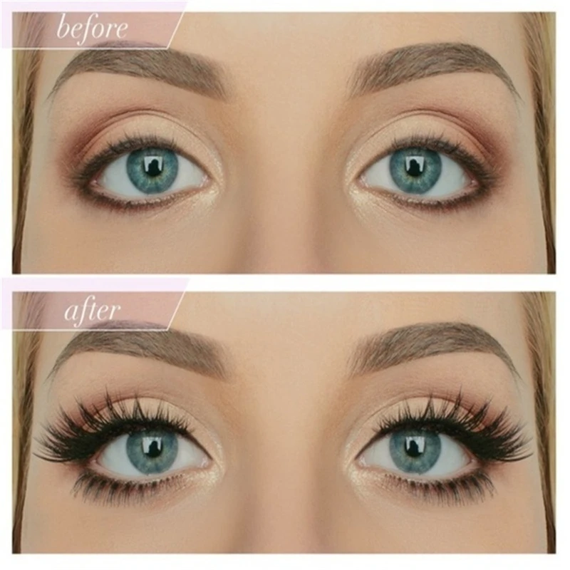 1 пара натуральных накладных ресниц 3d норковые ресницы Объемные мягкие длинные