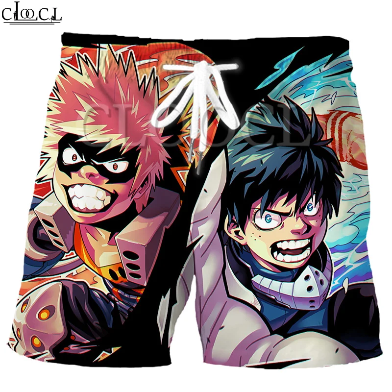 Шорты CLOOCL мужские спортивные в стиле японского аниме Моя геройская Академия