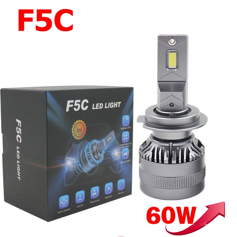 F5C 120W 12000LM H7 H11 9005 9006 H1 светодиодный лампы головной светильник комплект туман H4 H8 H16