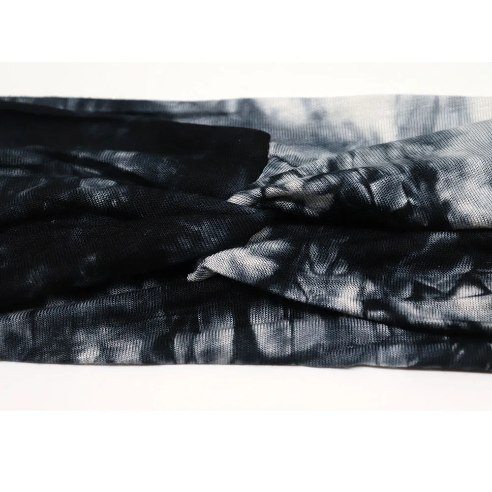 

Women's Tie Dye Headband Fashion Print Bow Knot Headband for Girls Cross Knot Hair Band 8cm Stretchy Hair Accessories