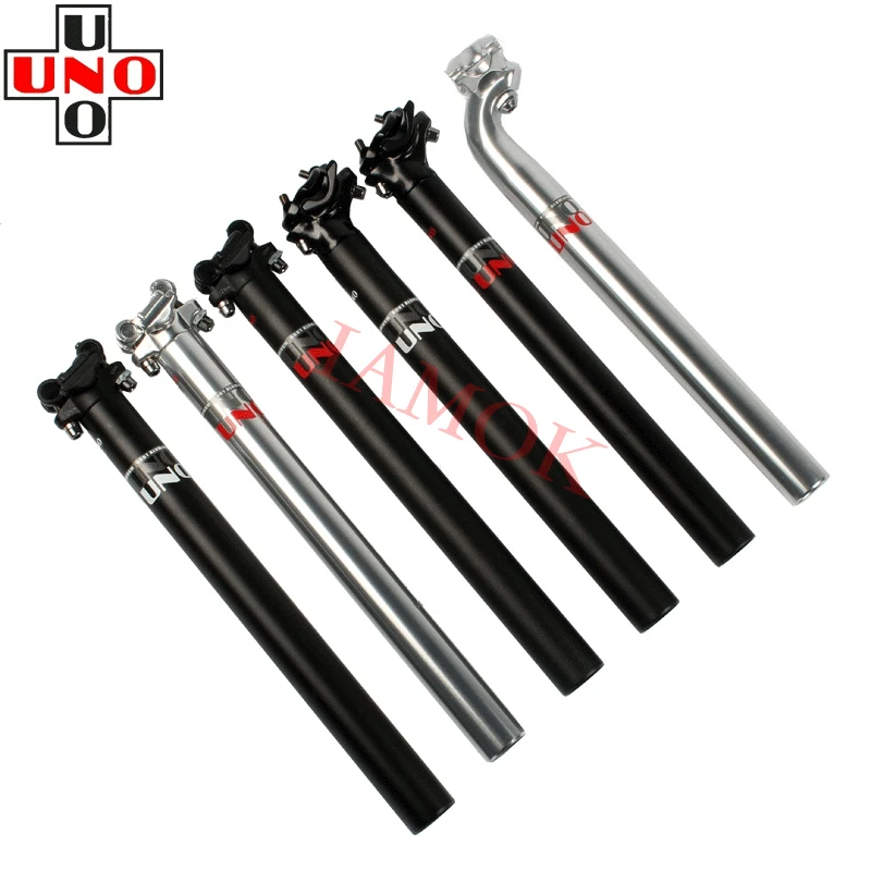 

UNO Mountain Bike Black/Silver Seat Post 27.2/30.9/31.6mm Iamok 350mm Rear Wave Seatpost Ultra Light Bicycle Parts