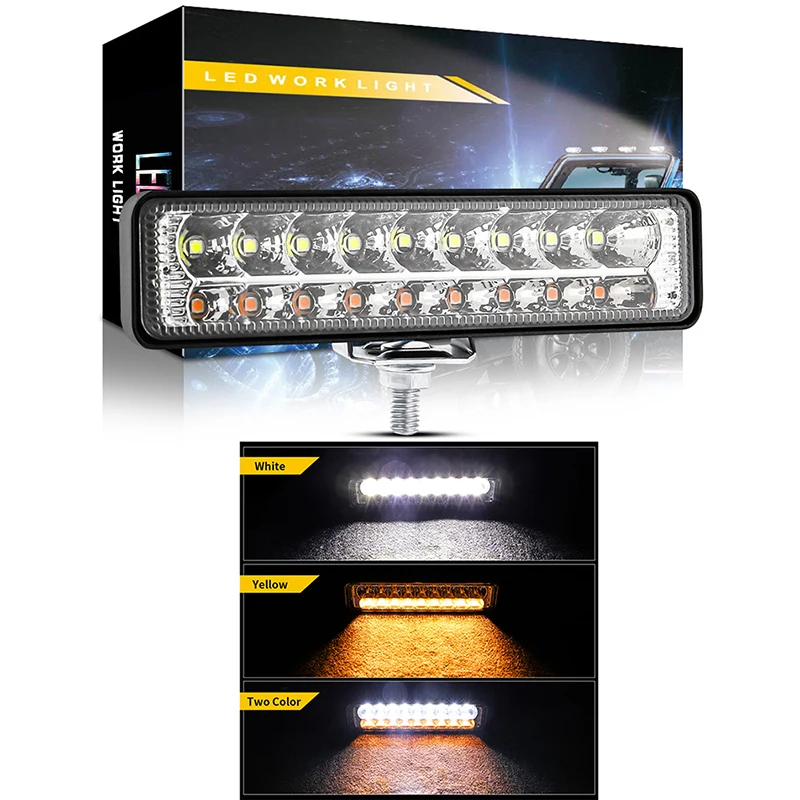 Внедорожная светодиодная балка 54 Вт, 6 дюймов, прожекторная фара ATV SUV