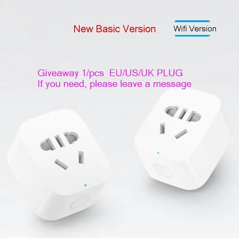 Basic version Xiao mi jia умная розетка Улучшенная Zigbee/основное гнездо двойной Usb быстрое зарядное устройство mi Home Usb Беспроводной Wi-Fi приложение управление - Цвет: Basic version