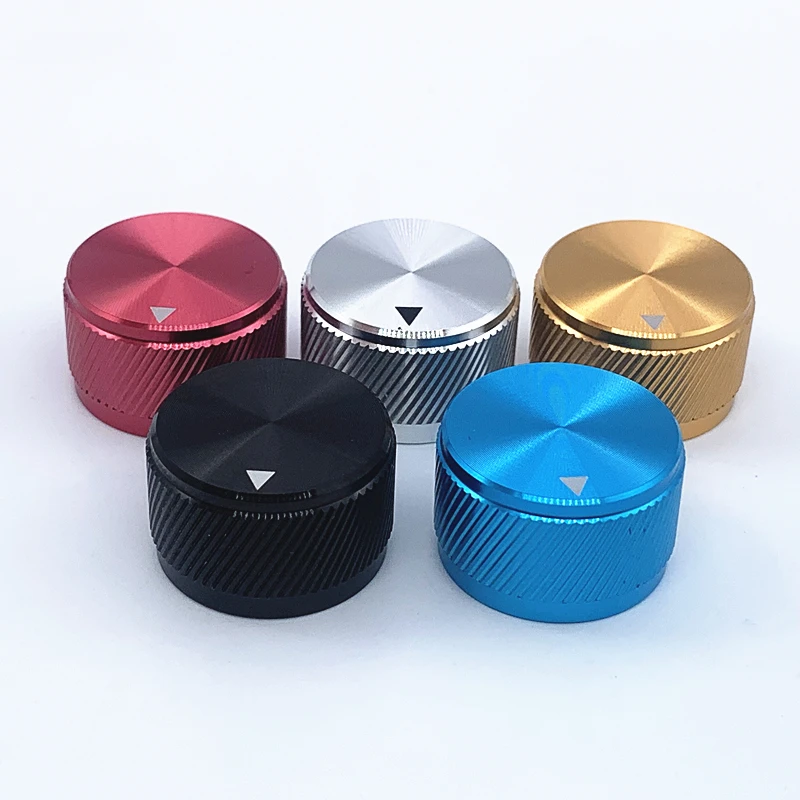 

2 шт. Hi-Fi аудио регулятор для усилителя 25x15,5 мм Диагональ аудио регулировочная ручка потенциометра диафрагма 6,0 мм