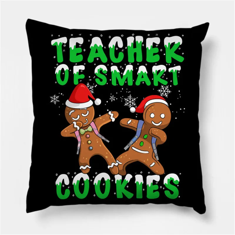 

Рождественская наволочка с изображением интеллектуального печенья, Рождественский Декор 2021 для дома, рождественские украшения, рождестве...