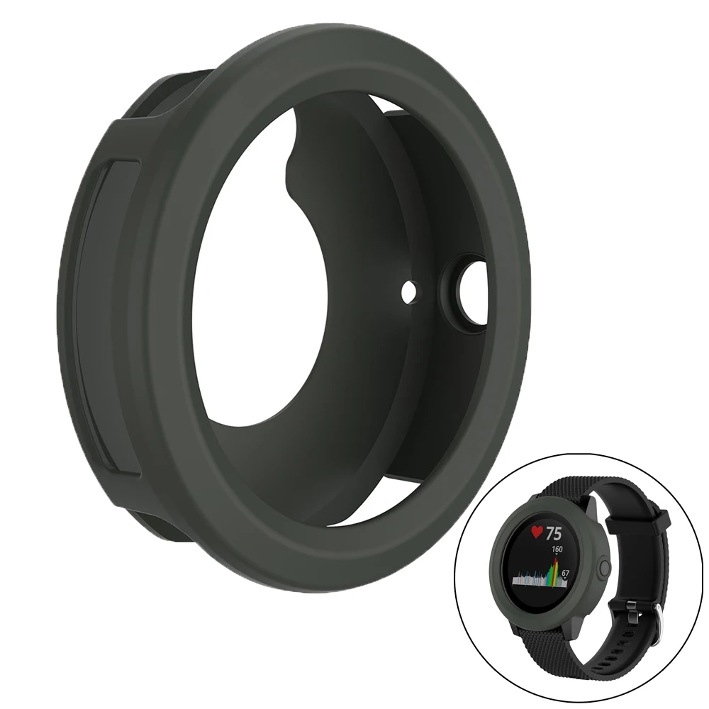 Grey Мягкий силиконовый резиновый чехол защитный чехол для Garmin Vivoactive 3 чехол для часов Garmin Vivoactive3 защитный чехол - Цвет: Grey