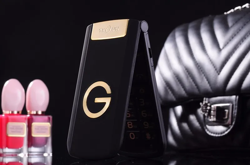 TKEXUN G3 G9000 женский флип-телефон с камерой Две sim-карты 2,4 дюймов сенсорный экран Роскошный сотовый телефон