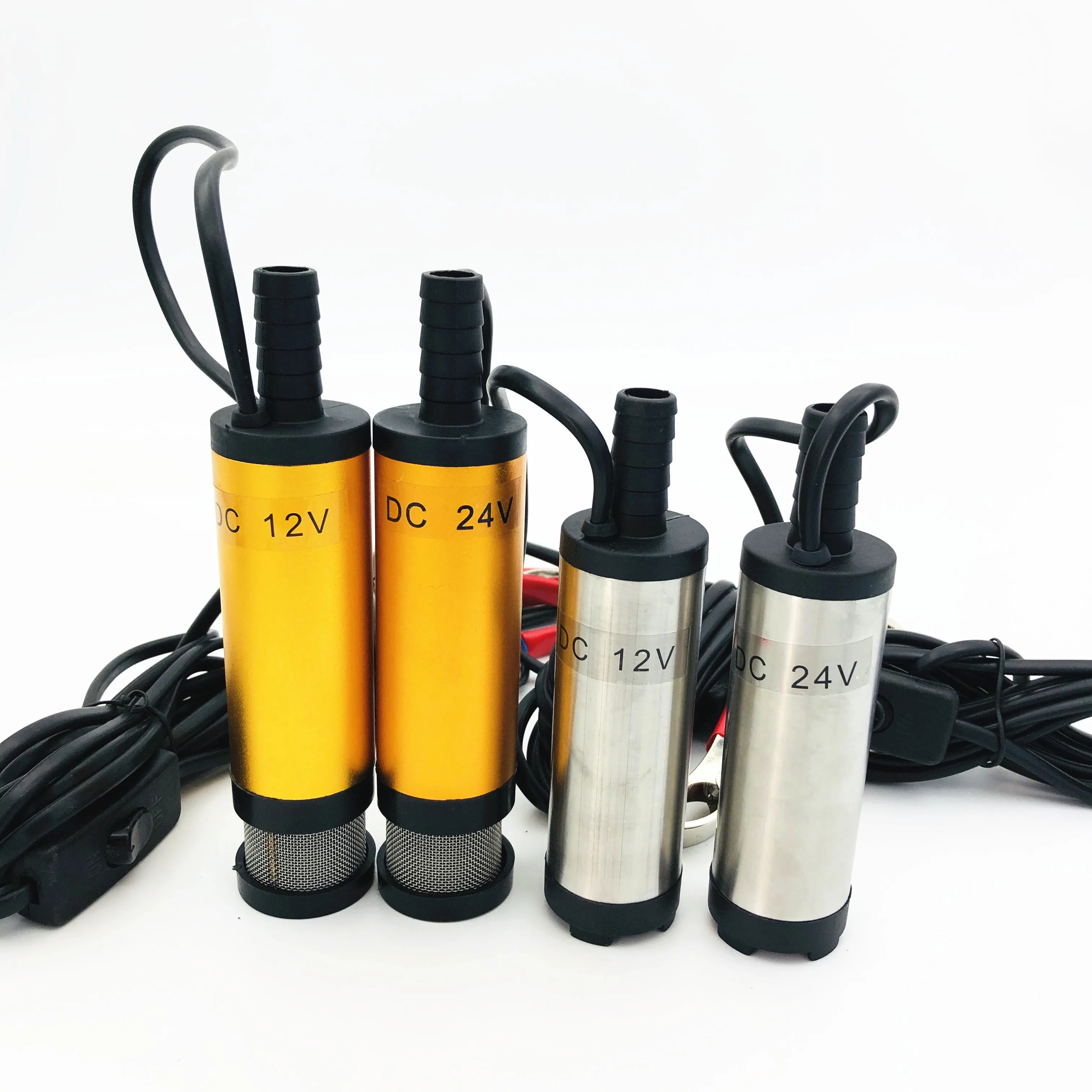 Портативный Мини 12V 24V DC Электрический погружной дизельный насос для масла и воды