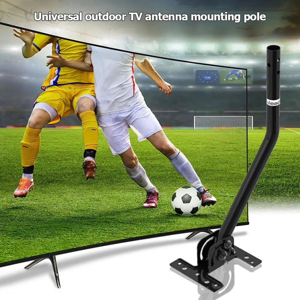 

Universal 180Adjustable TV Antenna J-Pole Aerial Bracket Base Wall Screws Outdoor TV Antenna Installation Pole