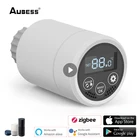 Aubess ZigBee термостат Tuya умный радиатор привод клапан приложение умная система контроля температуры Голосовое управление через Alexa Google
