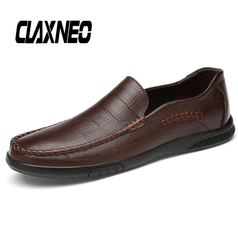 CLAXNEO/мужские кожаные туфли-лоферы в стиле ретро винтажные мужские мокасины