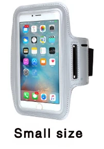 Small Silver Водонепроницаемый, для занятий спортом, для пробежки Наплечная Сумка, сумка на руку чехол для телефона для Samsung Galaxy S8 S7 S6 плюс край S5 S4 S3 A3 A5 A7 J3 J5 J7 - Цвет: Small Silver