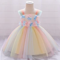 white dress for girl baptismal party infant dresses birthday evening outfit big bow princess wedding baby girl dress christmas