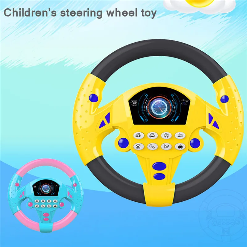 

Simulation Steering Wheel with Light Baby Musical Developing Educational Early Toy Electronic Vocal Toys Children Birthday Gifts