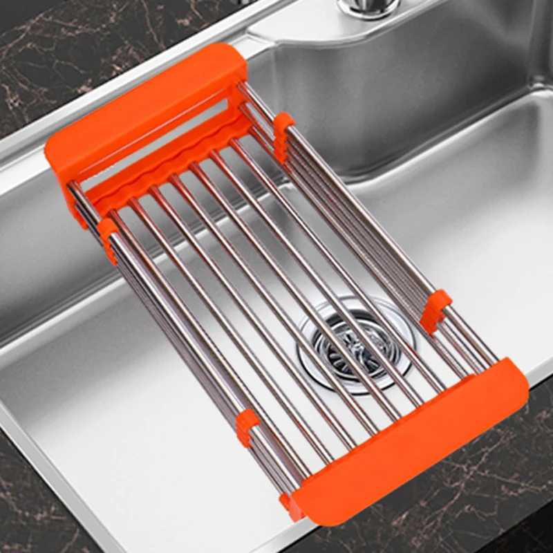 Регулируемая телескопическая сушилка из нержавеющей стали для кухонной