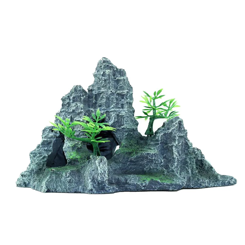 

Искусственное украшение для аквариума, каменная скала, аквариум, ландшафтные изделия из смолы, аквапейзаж, Декор, аксессуары для аквариума
