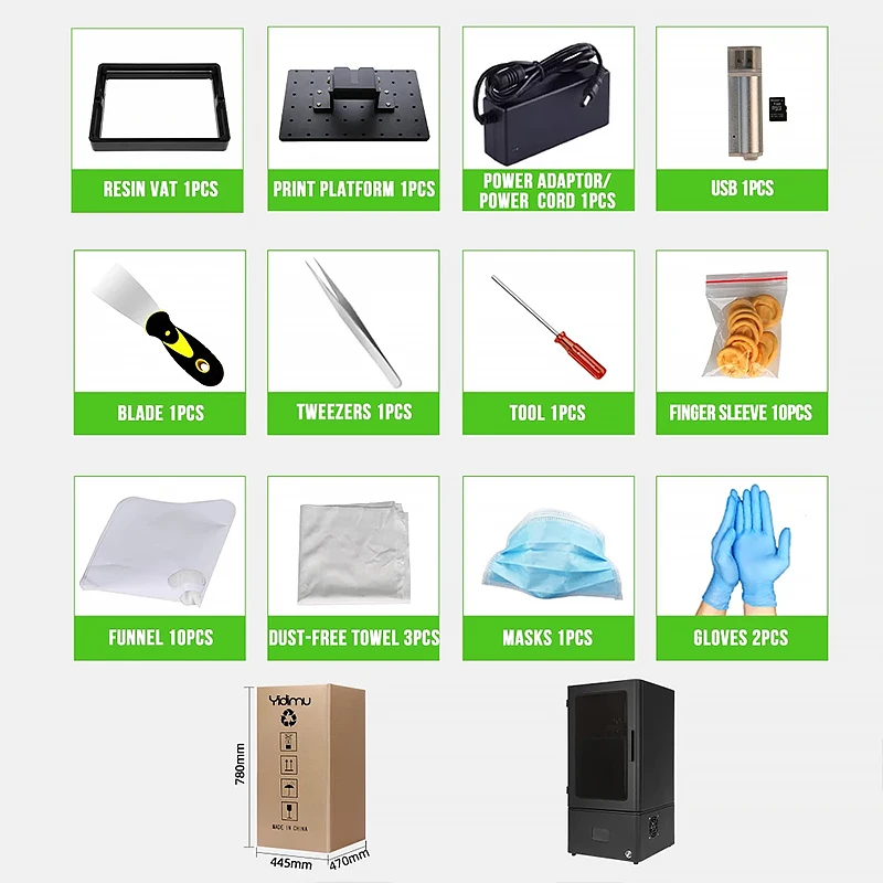 

Tianfour H295 10.1inch 2K UV LCD SLA 3D Printer Huge Print Volume Impresora 3D Printers Kit Resin With Ball Screw