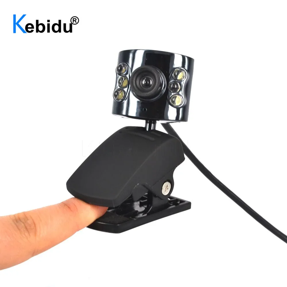 Kebidu 30 0 мегапиксель USB 2 веб камера ПК 6 светодиодный светильник HD с микрофоном