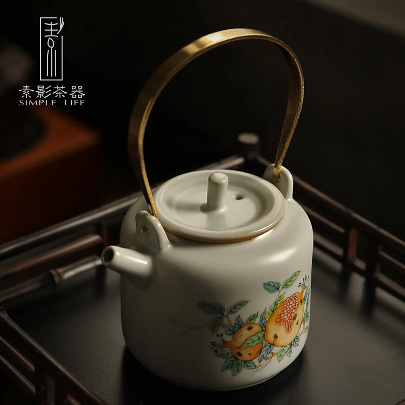 Китайские керамические чайные горшки винтажные ручной работы Sencha высокой