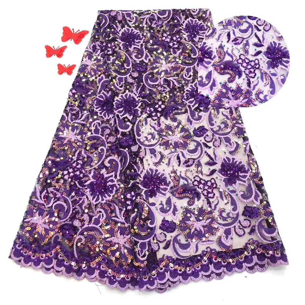 

2019 Latest French Laces Fabrics High Quality Tulle African Laces Fabric For Wedding Nigerian Tulle Lace JIAJIAOC011