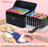 30406080 colored touchnew markers sketch art brush felt tipalcohol marker pen drawing sketching manga professional pens