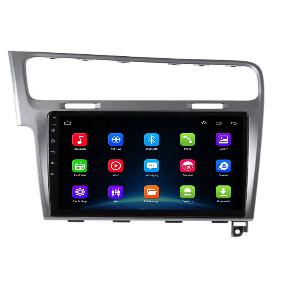 Автомагнитола 2 DIN для VW Golf 7 2013 2014 2015 с сенсорным экраном Wi-Fi FM Android 10 0 Bluetooth