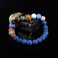 2022 universe solar system bracelet women natural stone eight planets bracelets men best jewelry for women reiki healing gift