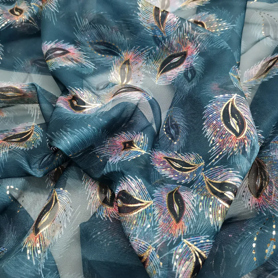 Платье для косплея Волшебное перо бронзовая шифоновая ткань блестящая материал