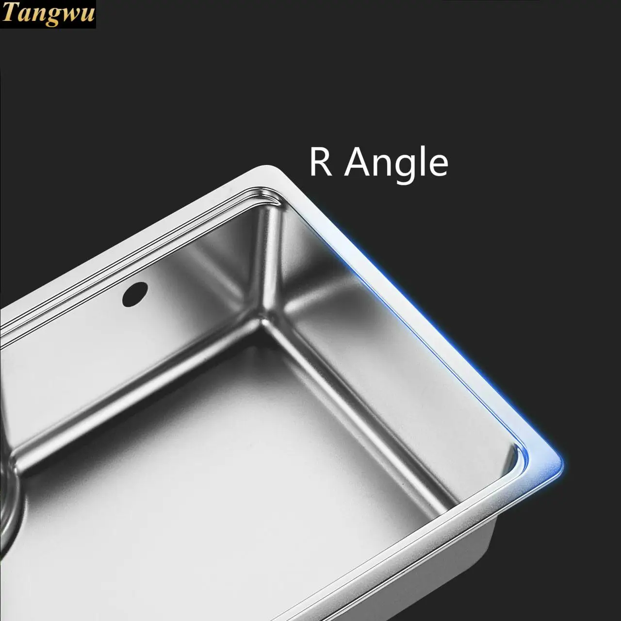 Free shipping Home stretch faucet wash vegetables kitchen single trough sink push button drainer 304 stainless steel 700x450 MM |