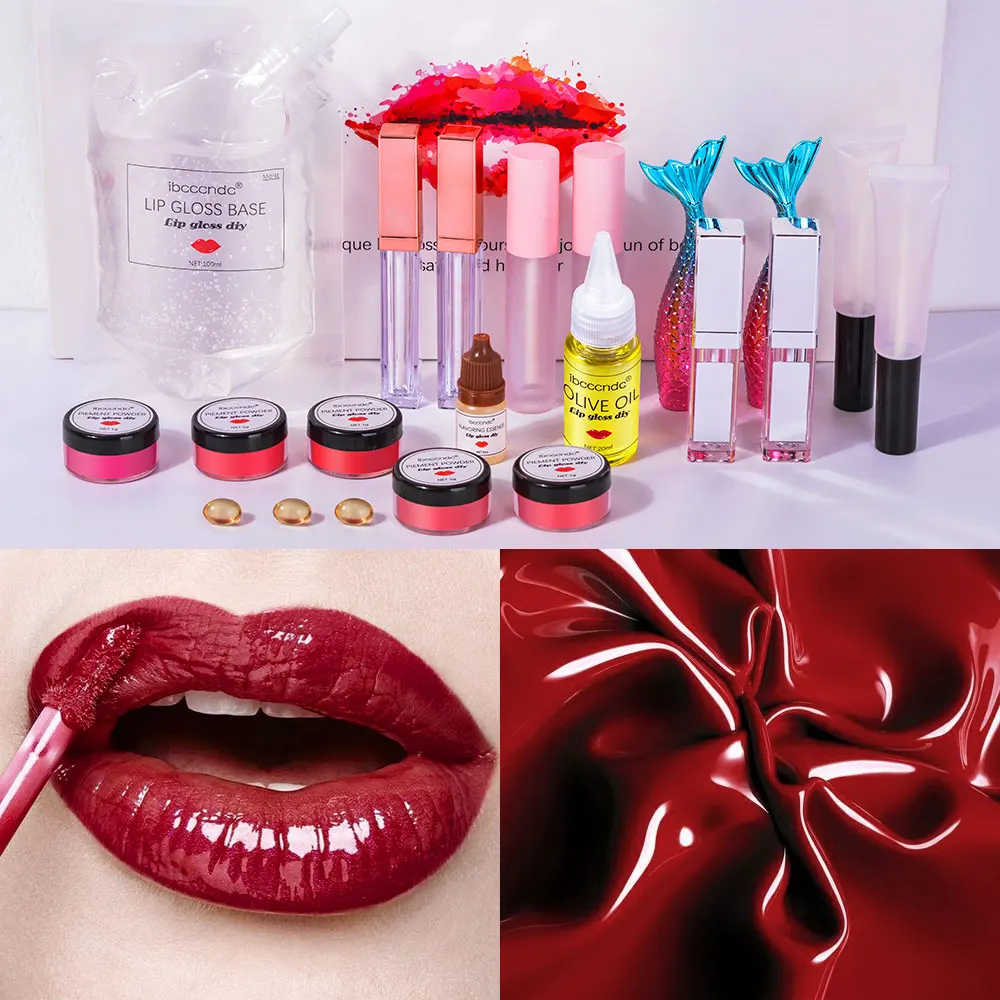 

DIY Lip Gloss Kit Moisturizing Lip Gloss Base DIY Lipgloss Kit Matte Lipgloss lipstick Hand-Make Makeup Comestics Professional