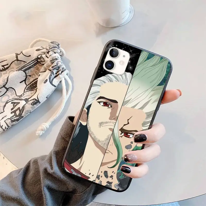 

Cartoon Dr.STONE Phone Case for iPhone 11 12 mini pro XS MAX 8 7 6 6S Plus X 5S SE 2020 XR